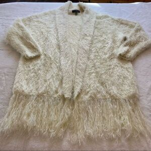 Jolibel Cream Open Front Cardigan Size Medium